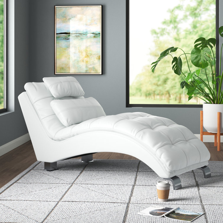 Chaise lounge couch deals leather